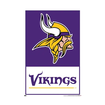 MINNESOTA VIKINGS - NFL TEAM LOGO POSTER - 22x34 - 21322 • $10.95