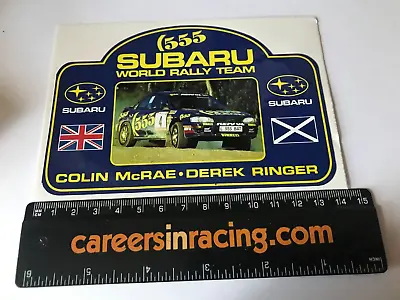 555 Subaru World Rally Team Sticker Decal - Colin McRae Derek Ringer • £3.99