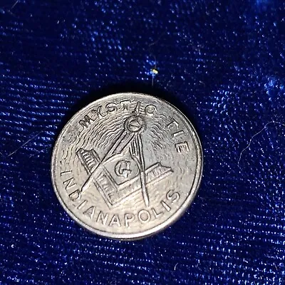 Vintage Masonic Mystic Tie Indianapolis Lapel Pin • $13