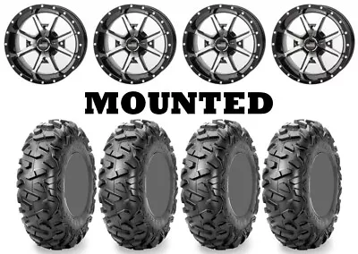 Kit 4 Maxxis Bighorn Radial Tires 25x8-12/25x10-12 On Frontline 556 Machined FXT • $1377.14