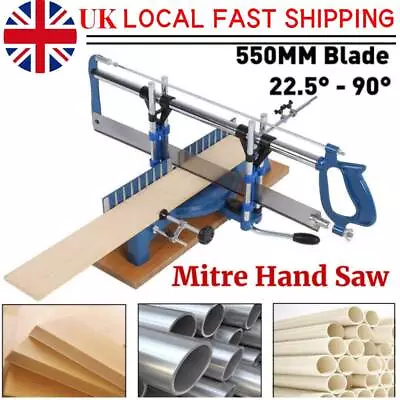 Iron Manual Precision Mitre Hand Saw Angle Woodwork Carpentary Saw Hand Tools UK • £38.44