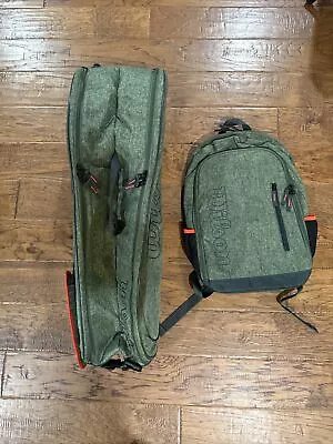 Olive Green Wilson 6 Pack Tennis Bag And Back Pack Bundle • $100