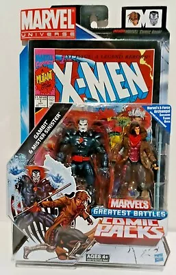 Marvel Universe Comic Packs GREATEST BATTLES GAMBIT & MISTER SINISTER MOC • $69.99