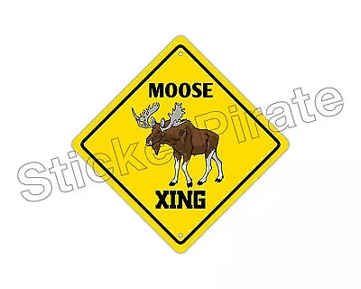 *Aluminum* Moose Crossing Funny Metal Novelty Sign 12 X12  • $12.99