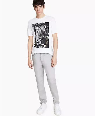 Karl Lagerfeld Paris Men's Slim Fit Abstract Graphic T-Shirt - White-XL • $32.97
