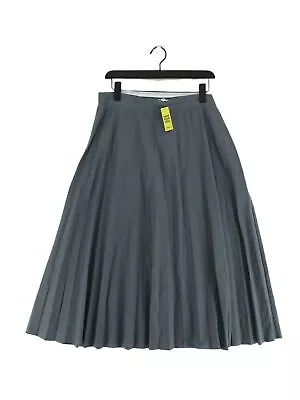 Zara Women's Midi Skirt XL Grey Cotton With Polyamide Polyester Midi A-Line • £18.40