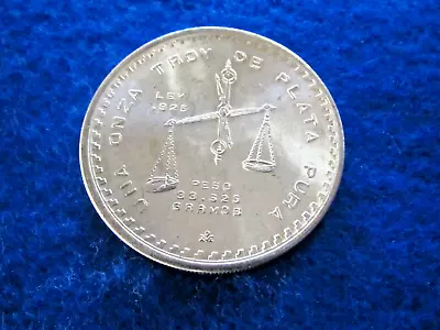 1979 Mexico Silver Onza -  Bright Uncirculated - Mint Error - Die Clash? • $34.95