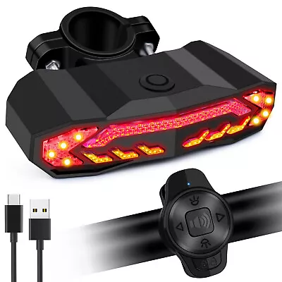 Scooter Bike Tail Light Alarm Horn With Turn Signals And Brake Light Auto ON/Off • $27.62