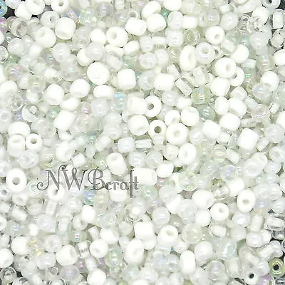 £2.79 • Buy 50g Glass Seed Beads 9 Mixed Colour Shades & Types, 2mm 3mm Or 4mm, UK Stock