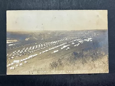 RPPC Postcard Maneuver Camp FT. Rilly Kansas • $5.95