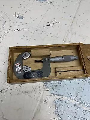 $138 • Buy Tesa 3 Flute V Anvil Micrometer  Range .800” To 1.400”. 0001