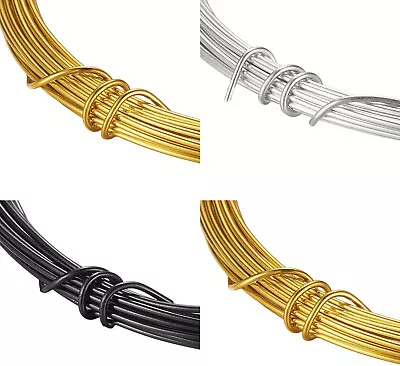 £2.09 • Buy 10m CHOOSE COLOUR 0.8mm,1mm,1.5mm Aluminium Craft Wire Jewellery Making Florist