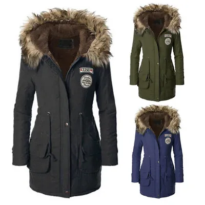 £19.99 • Buy Women's Quilted Parka Hooded Ladies Thick Winter Warm Coat Long Jacket Outwear