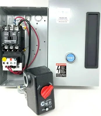 Air Compressor Magnetic Starter 5 Hp-7.5 Hp 230 Volt 1 Phase W/ Pressure Switch • $323.03