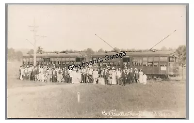 RPPC Wow! Trolleys At BELTSVILLE HEIGHTS MD PG County 1920 Real Photo Postcard • $124.99