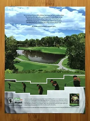 Microsoft Links 2003 PC Vintage Print Ad/Poster Golf Video Game Man Cave Art • $14.99