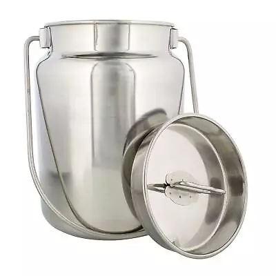 Rural365 Metal Milk Jug 4 Liter (1 Gal) - Stainless Steel Milk Cans With Lid • $53.04