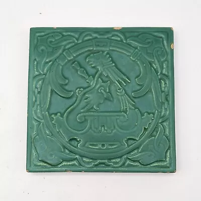 Vtg Catalina Island Pottery Green Aztec Mayan Tile 6  X 6  Mission Arts & Crafts • $599.99