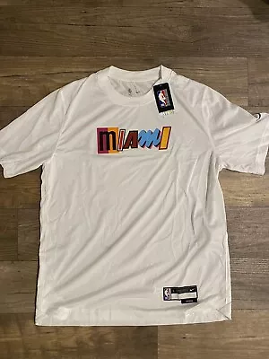 Nike NBA Authentics Miami Heat Team Issued Player Warm Up Shooting Shirt Men L • $100