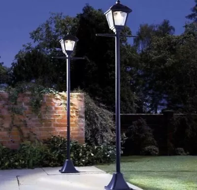 Solar Powered Vintage Style Lamp Post Victorian Style Street Light Garden Decor • £78.99