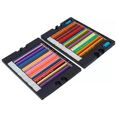 48 Colors Pencil Set Wood Soft Core Hexagonal Oil Pastels Pencils With Box Eom • £23.59