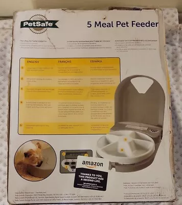 PetSafe 5 Meal Automatic Pet Feeder Dog And Cat Dry Food Dispenser Open Box • $29.99