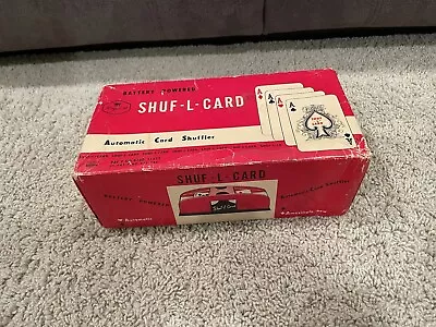 Vintage Battery Powered Automatic Card Shuffle SHUF-L-CARD WACO Made In Japan • $14.99