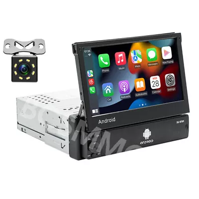 Bluetooth Car Player Stereo Radio 1Din WiFi GPS Navi FM Mirrorlink Android Auto • $119.98