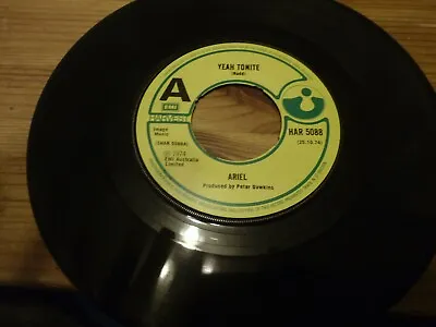 £3.45 • Buy Ariel - Yeah Tonite - Harvest 7  Vinyl Single - Har 5088 - VG