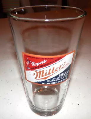 Vintage Miller High Life Glass Beer Mug Milwaukee Wisconsin USA Collectible • $10.99