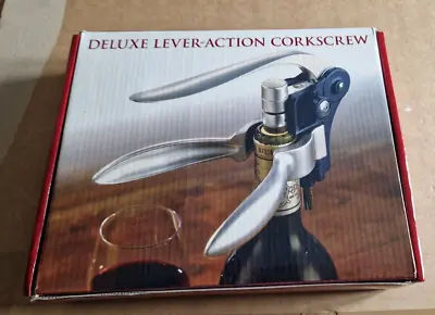 £8 • Buy Brand New Deluxe Lever Action Corkscrew - Boxed & Unused