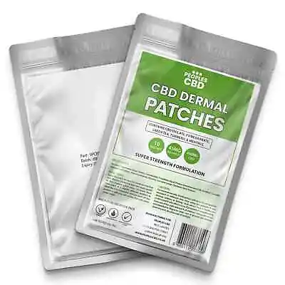 1350mg CBD Oil Dermal Patches By Peoples CBD® | 30x45mg Patches | THC Free • £44.99