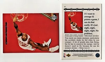 MICHAEL JORDAN 1994 Upper Deck Rare Air #19 Bulls North Carolina UNC HOF • $0.99