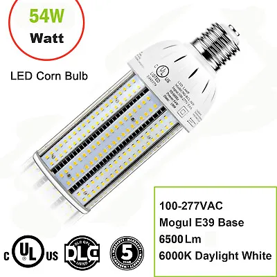 320W Metal Halide Post Top Wall Pack Light Replaces 54W LED Corn Bulb E39 5000K  • $46