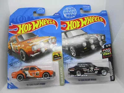 Hot Wheels '70 Ford Escort Orange(2020) And Black(2019) 2 Variants • $3.99