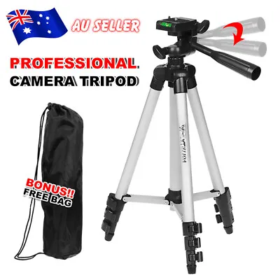 $15.25 • Buy Camera Tripod Stand Mount Fit For Travel Digital DSLR Sony Adjustable In/Outdoor