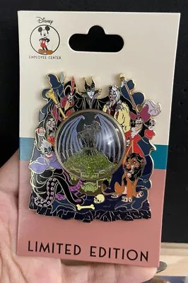 DEC Snow Globe Series Villains Maleficent Ursula Scar LE 250 Disney Pin • $144.95