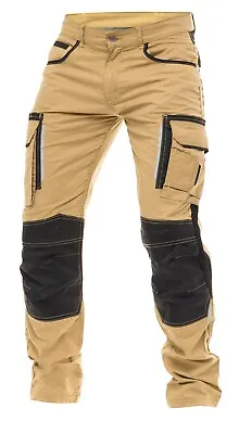 Men’s Heavy Duty Work Trousers Construction Utility & Reinforcement Pants • $30.31
