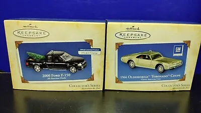 Vintage Hallmark Keepsakes Lot - 1966 Olds Toronado Coupe & Ford F-150 Truck • $11.50