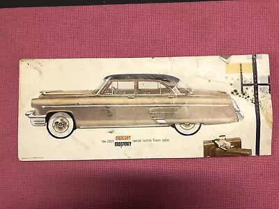 1953 Mercury RARE ORIGINAL Dealership Showroom Wall Poster Sign 53 Merc Dealer • $29.99