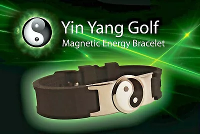 Yin Yang Golf Magnetic Energy Bracelet Bio Power Disc Ball Marker Sport Health B • £14.99