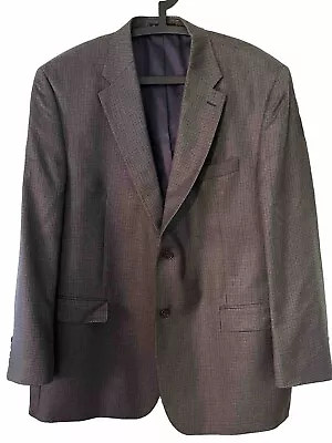 Lauren Ralph Lauren Blazer Mens 48L Blue Silk Wool Blend 2 Button Suit Jacket • $39