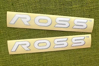 8.5” NOS Vintage ROSS BICYCLES Frame Decals Downtube/Toptube ORIGINAL AUTHENTIC • $24.99