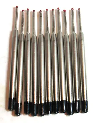 10 Parker Style  Black Refills-medium .7mm-metal Body-fit Caran D Ache Pens • $7.99