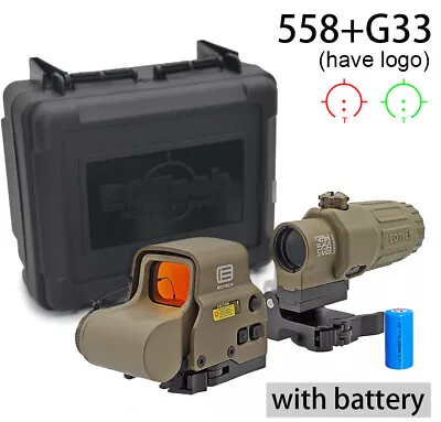 HHS G33 Magnifier Holographic With 558 Sight Red Green Dot Hunting Scope Clone • $137.76