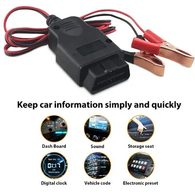 1PC OBD2 Car ECU Memory Saver Replace Battery Safe Emergency Resume Tool 3.6FT • $9.99