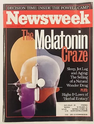 Newsweek Magazine | November 6 1995  |The Melatonin Craze | Herbal Ecstacy • £9.49