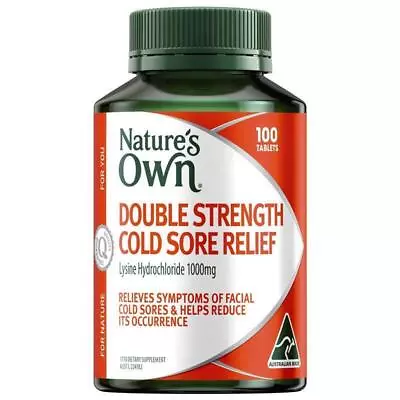 Nature's Own Cold Sore Relief Double Strength For Immune Support - 100 Tablets • $17.99