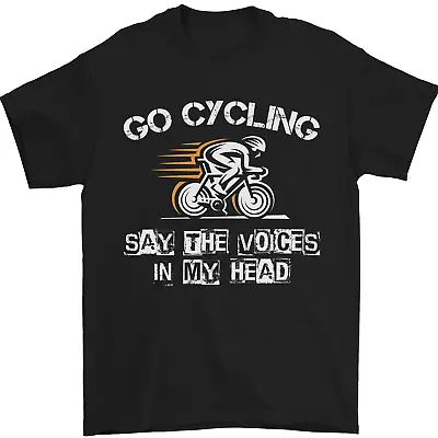 Go Cycling Say Voices In My Head Cyclist Mens T-Shirt 100% Cotton • £9.99