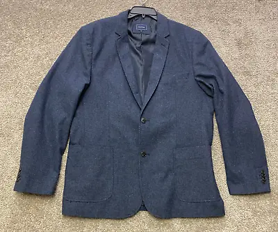 7 Diamonds Jacket Mens XXL Blue Blazer Coat Wool Blend Transit Button Front • $39.19